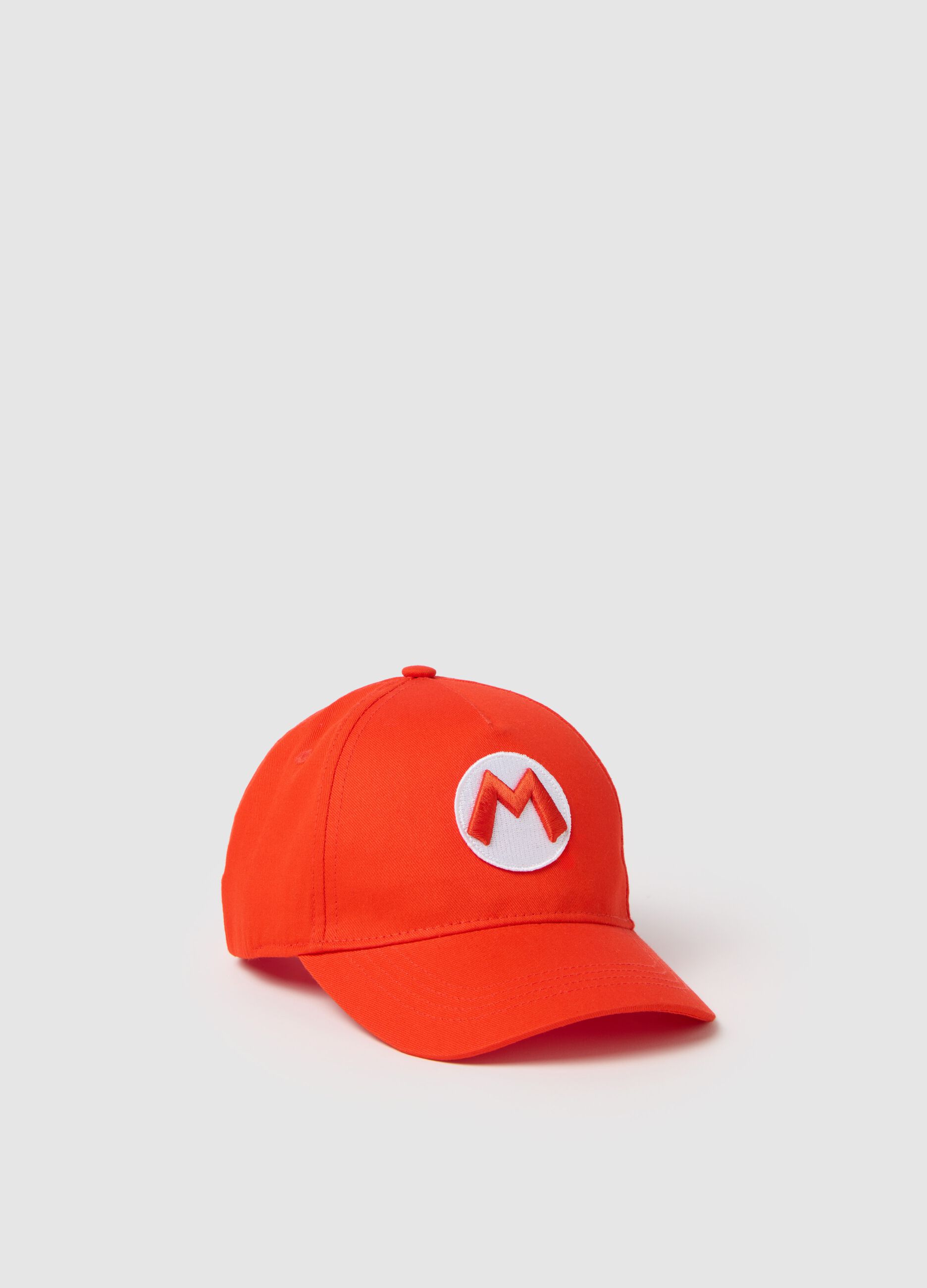Cappello da bambino in puro cotone multicolor con logo Super Mario
