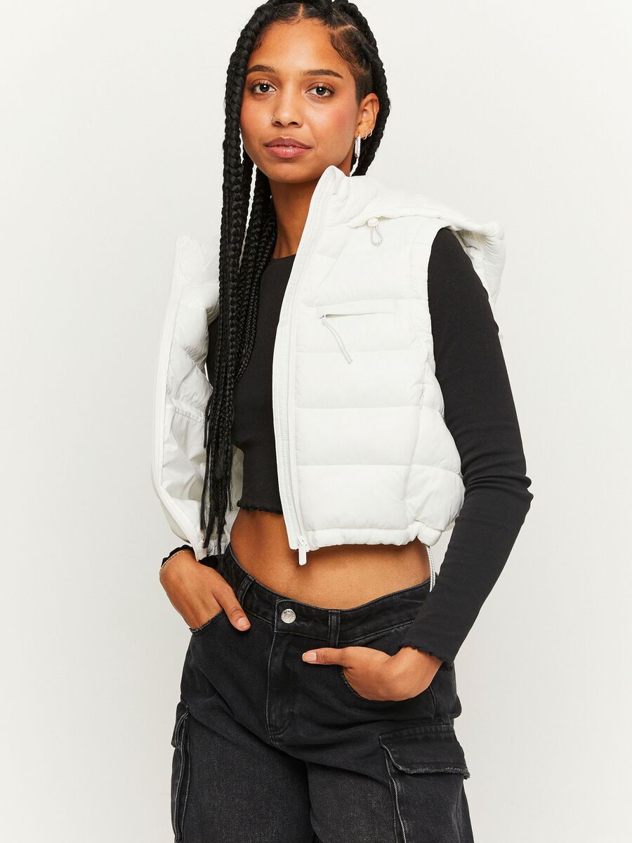 Gilet trapuntato con coulisse_0
