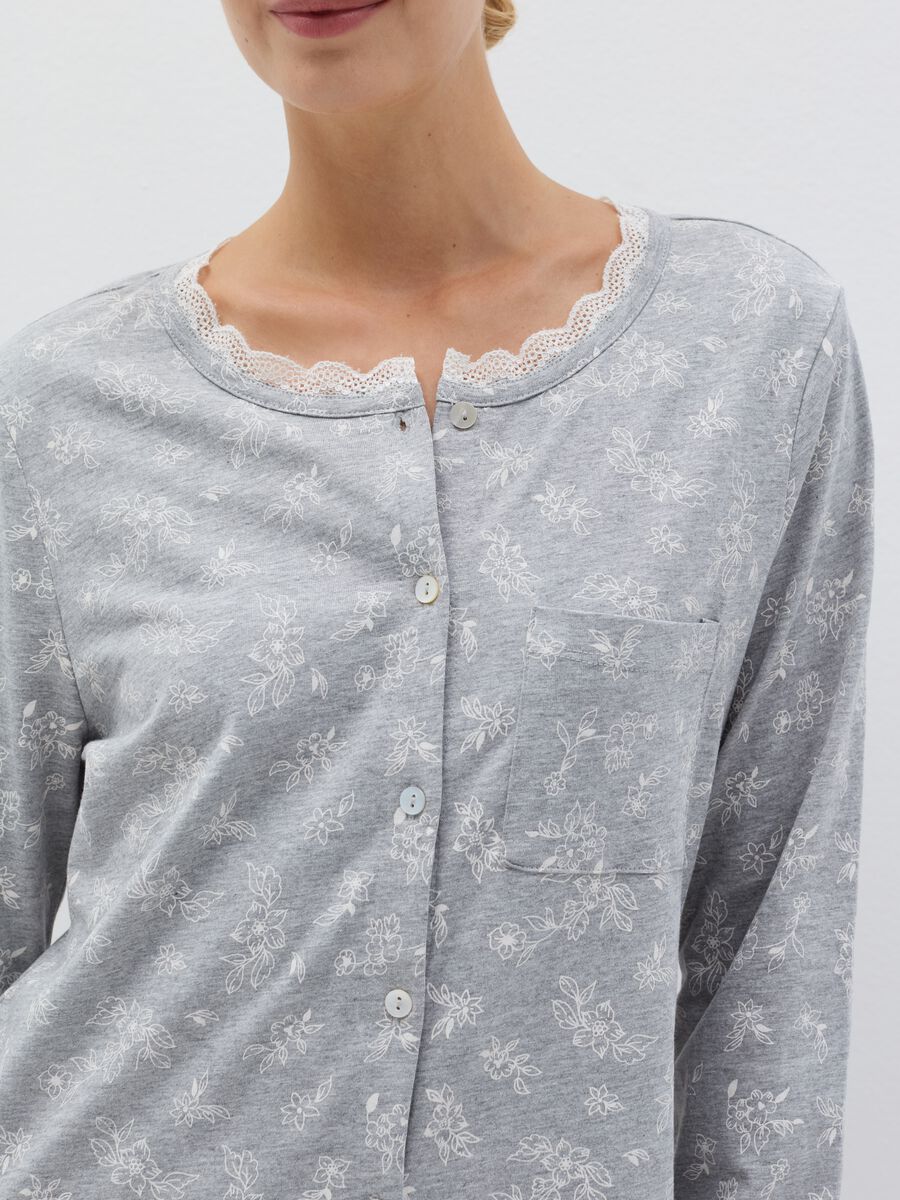Camicia da notte floreale con bottoni_3