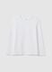 White pure cotton regular fit girl's top_0