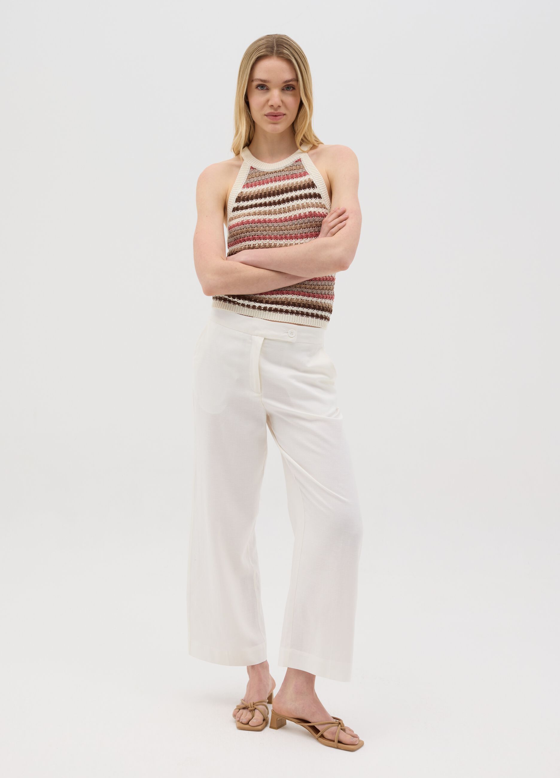OVS Multicolor Stripe Knit Top
