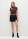 Brown Short-Sleeve Cotton T-Shirt_0