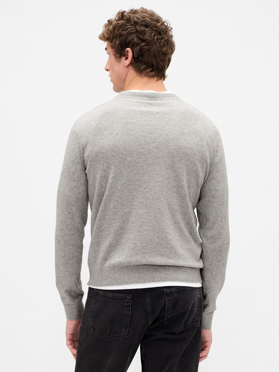 Grey Cotton Blend Jumper_2