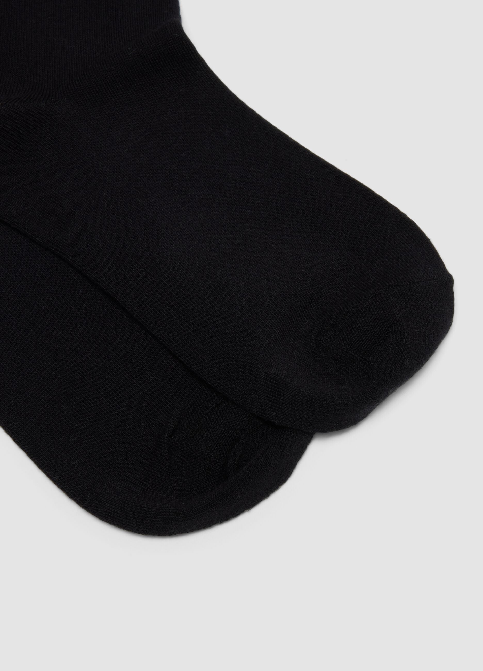 3-pack of black organic cotton socks