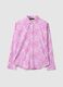Regular fit multicolour pure cotton shirt with floral pattern_0