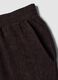 Brown wide-leg trousers with elasticated waist_1