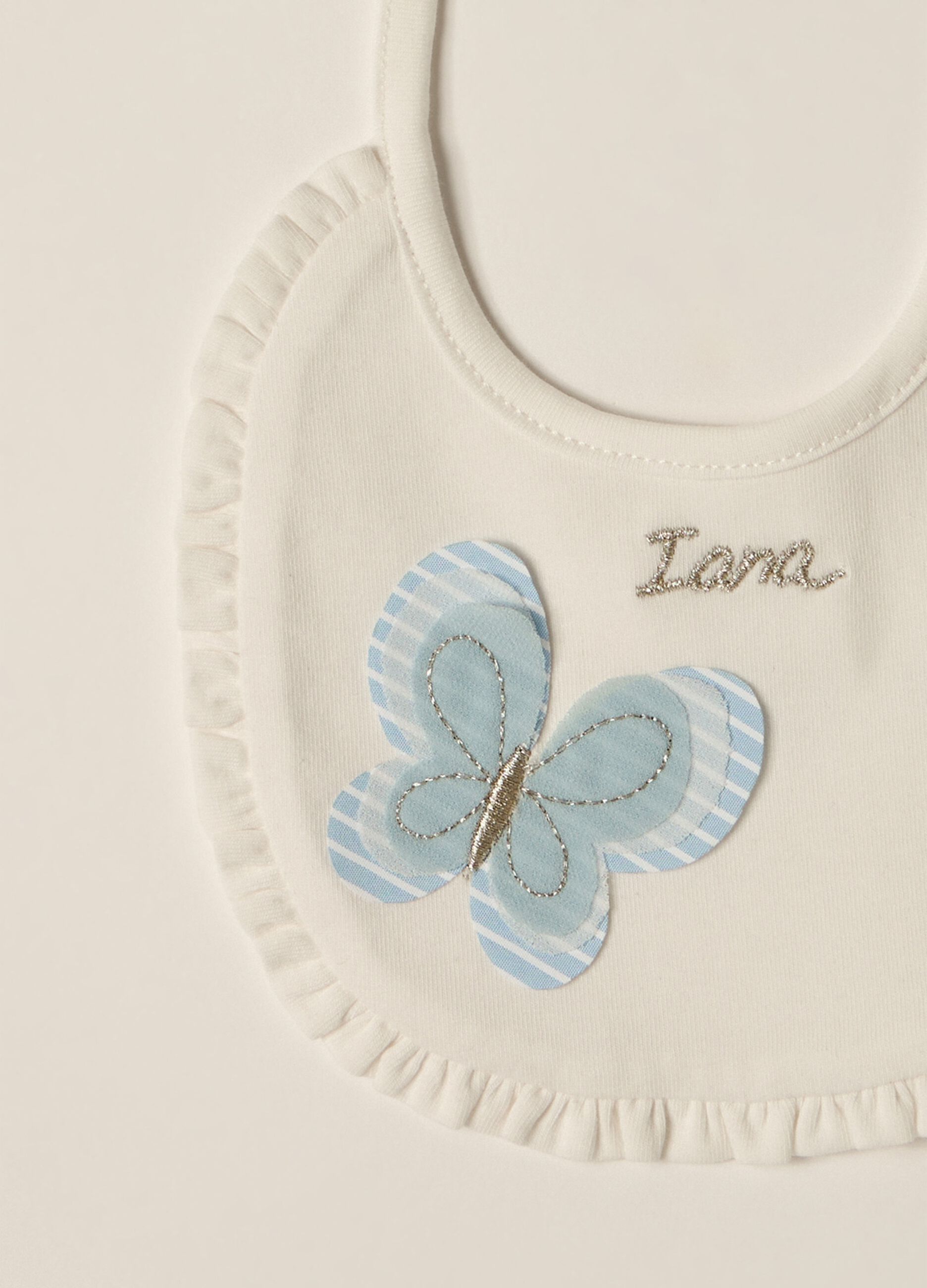Bavaglino in cotone stretch IANA neonata