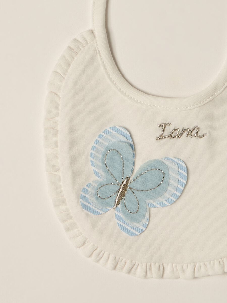 IANA Baby Stretch Cotton Bib for Girls_1