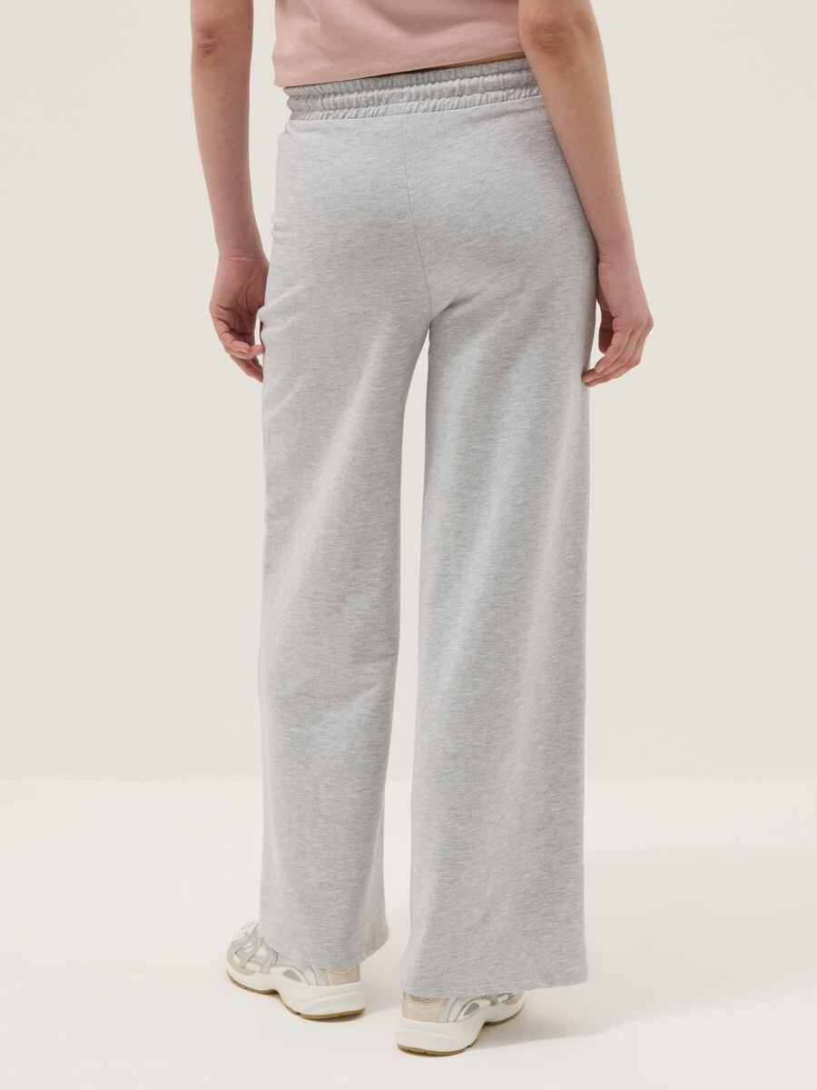 Grey pure cotton baggy jogger trousers_2