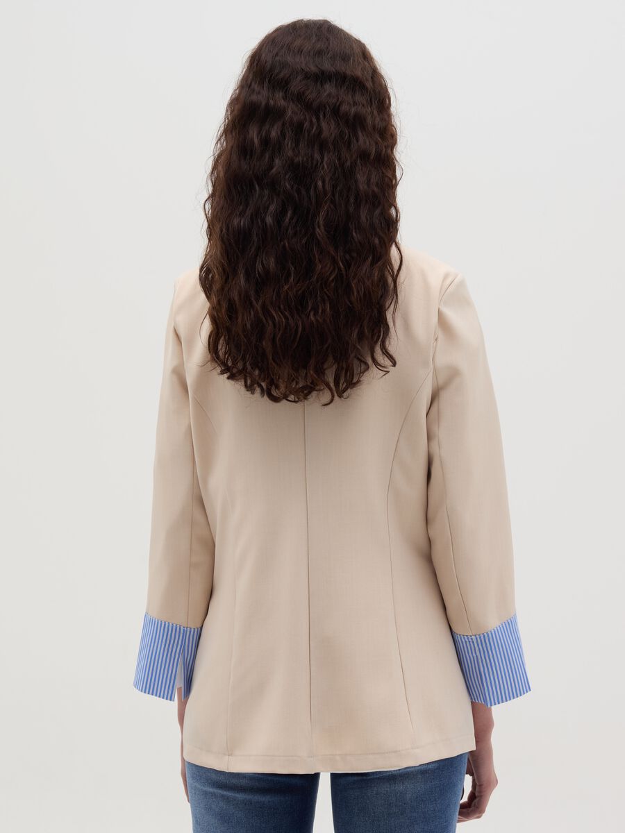 Single-breasted blazer with contrasting detail_3