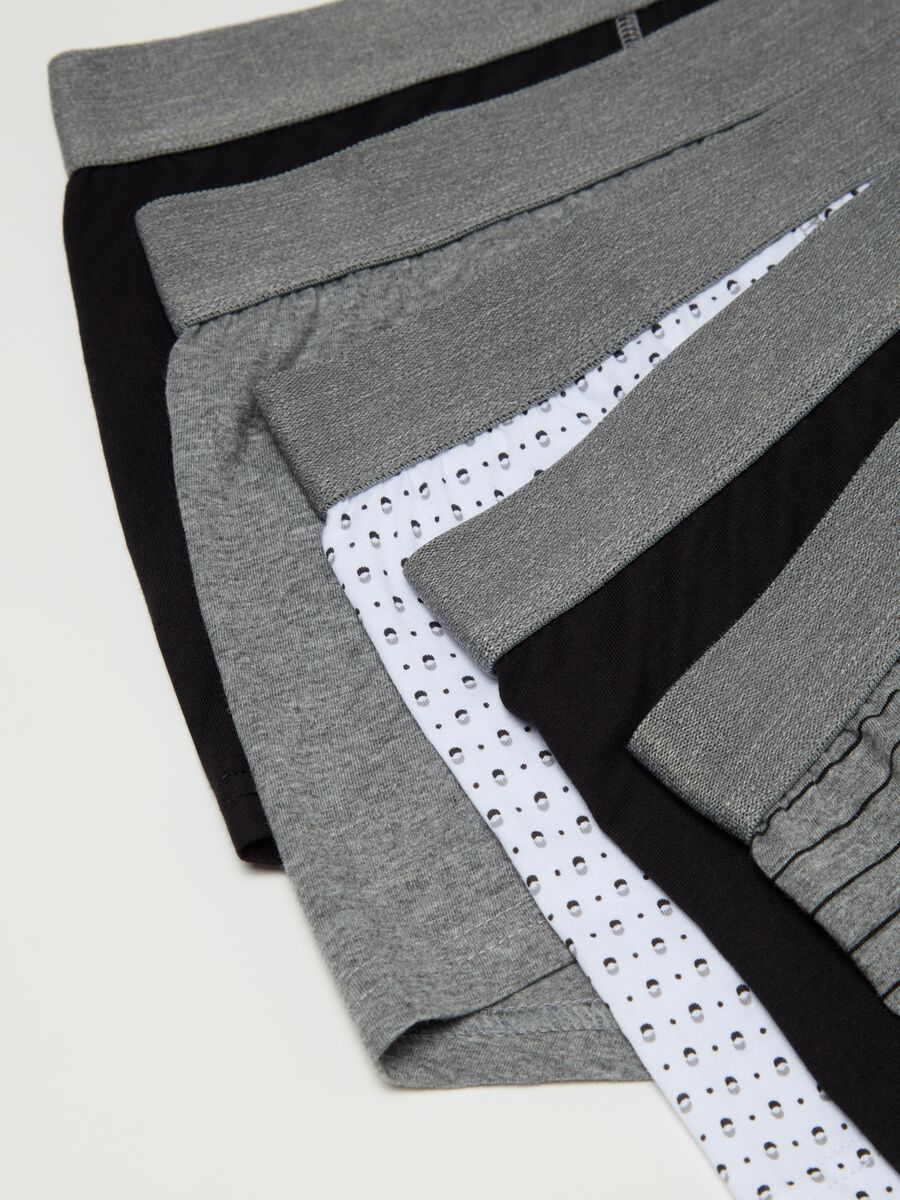 Five-pack boxer shorts in organic cotton with striped pattern_5