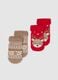 Multicoloured Christmas Baby Socks Pack in Cotton Blend_0