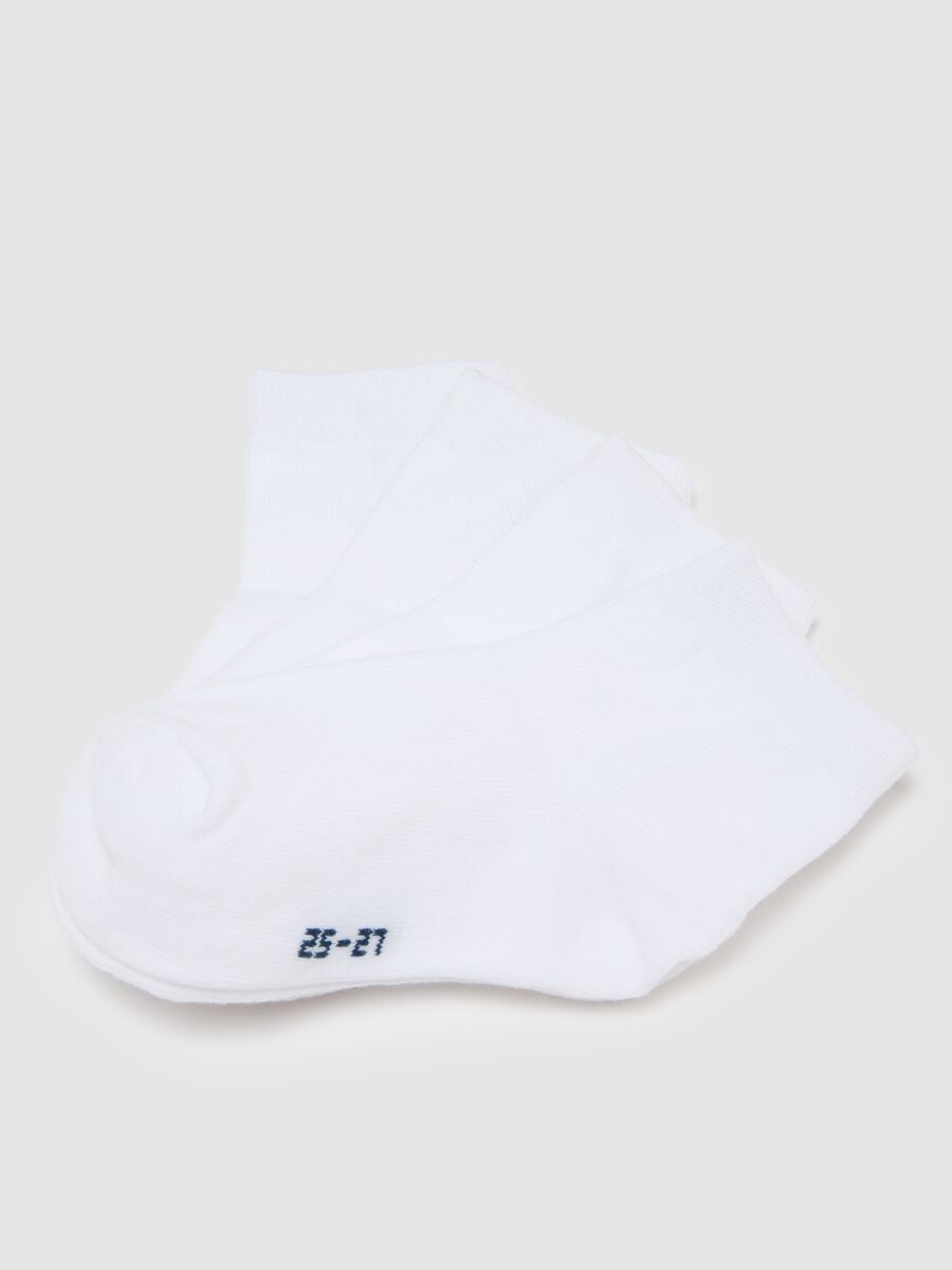 Short white socks in stretchy cotton_2