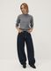 Grey wool-blend jumper with mock neck_1