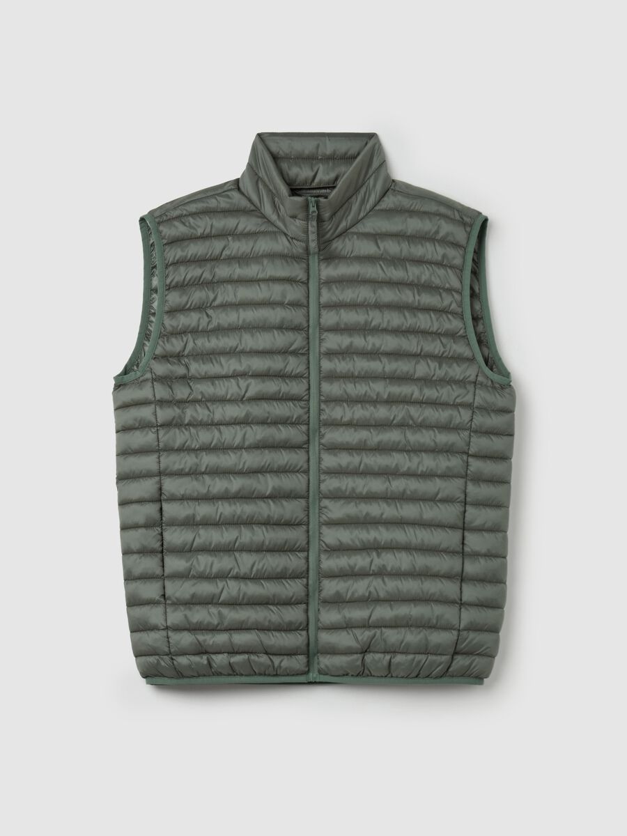Full-zip ultralight gilet with high neck_4