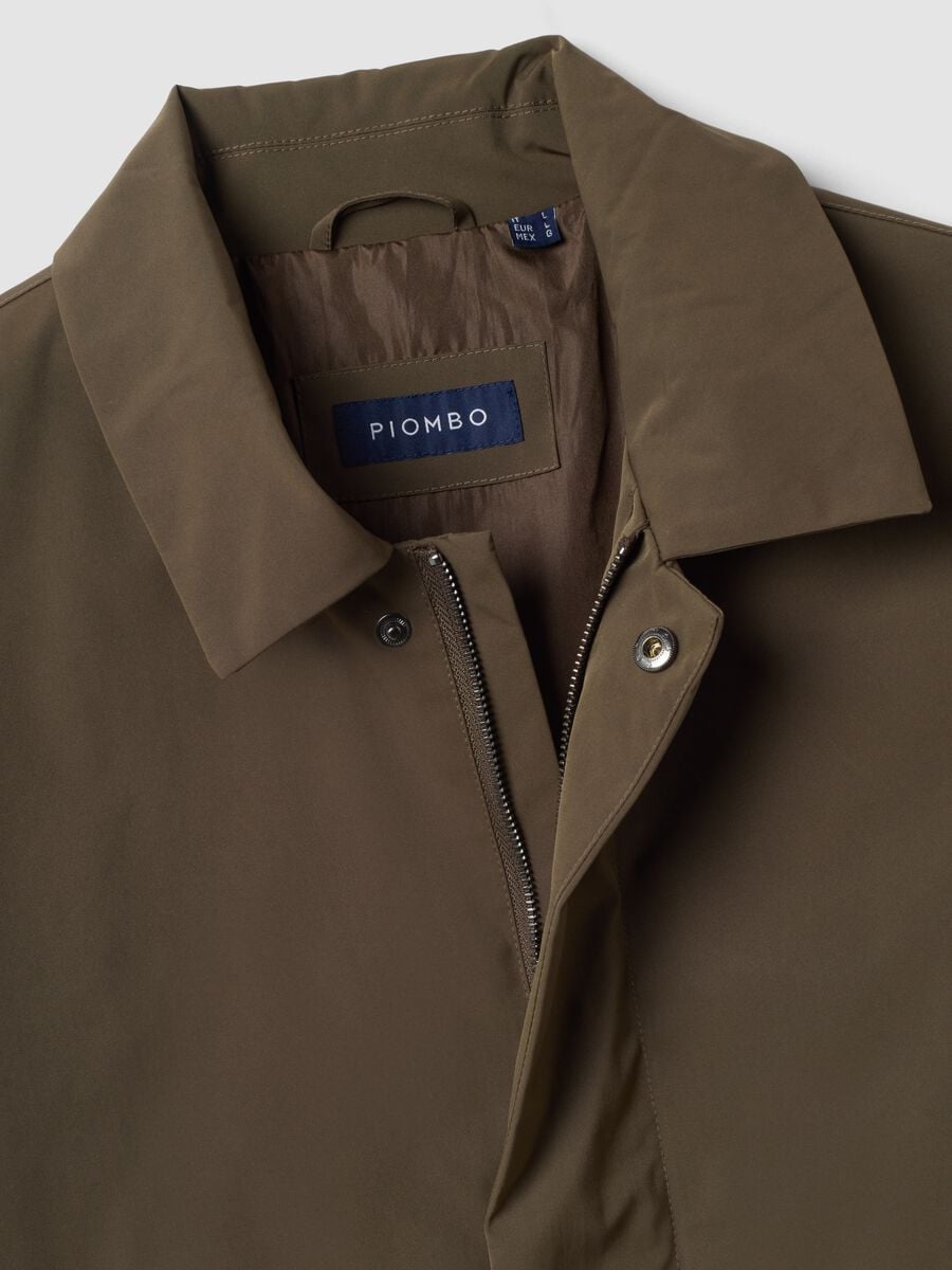 Impermeabile marrone lungo regular fit_1