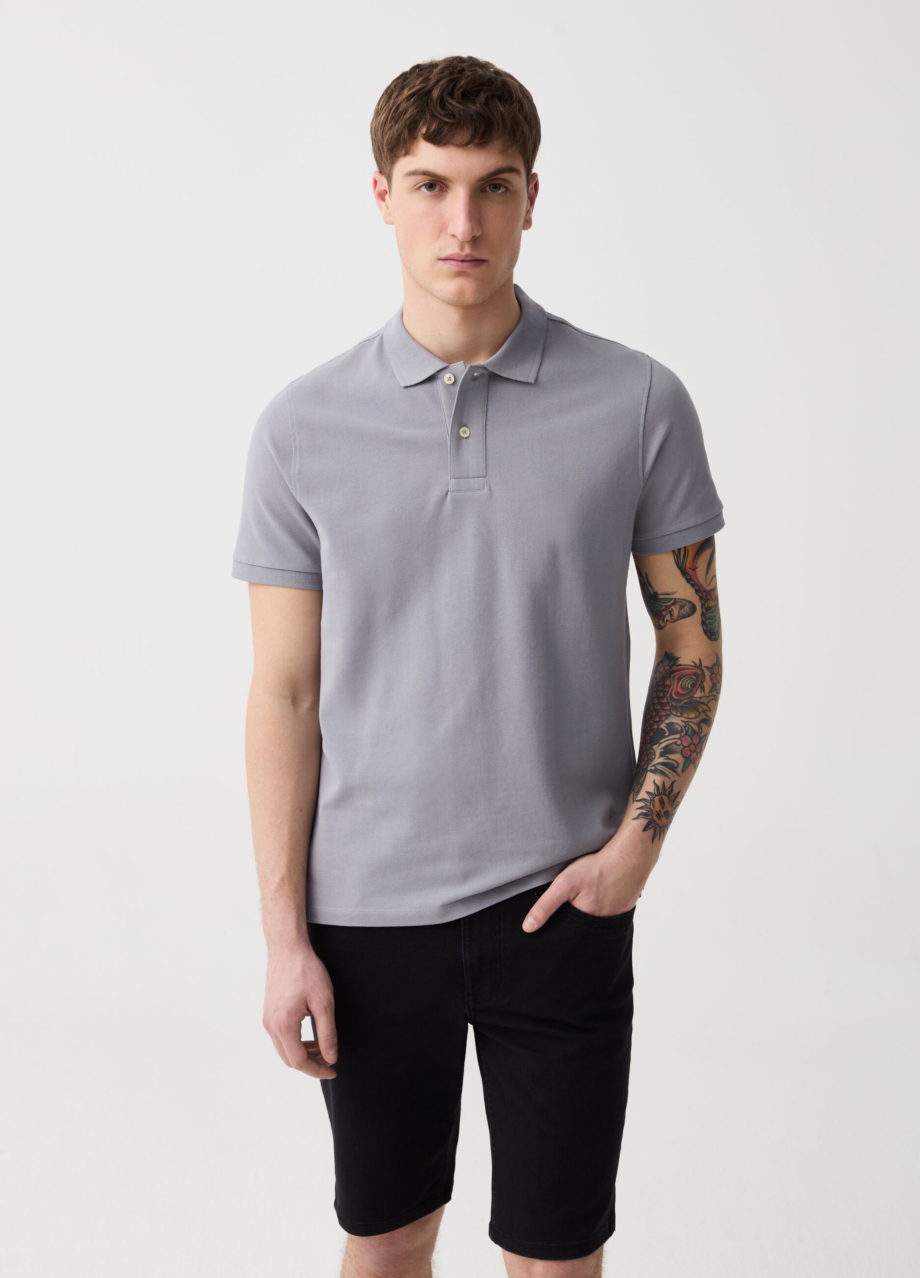 Ovs Bermuda slim fit in denim stretch