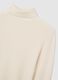 White cotton blend turtleneck regular fit_5