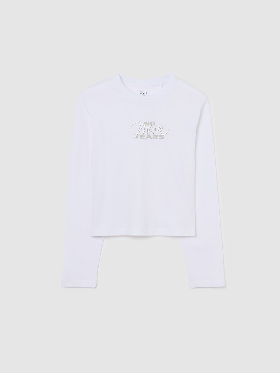 White girl's pure cotton regular fit T-shirt with print_3