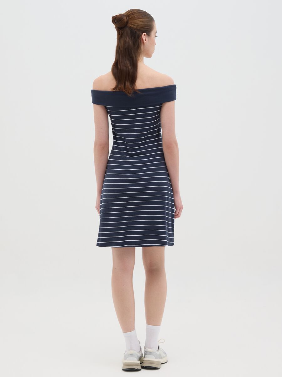 Women's dress in pure multi-coloured cotton regular fit_2