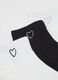 Set of three pairs of multicoloured cotton blend socks with heart embroidery_2