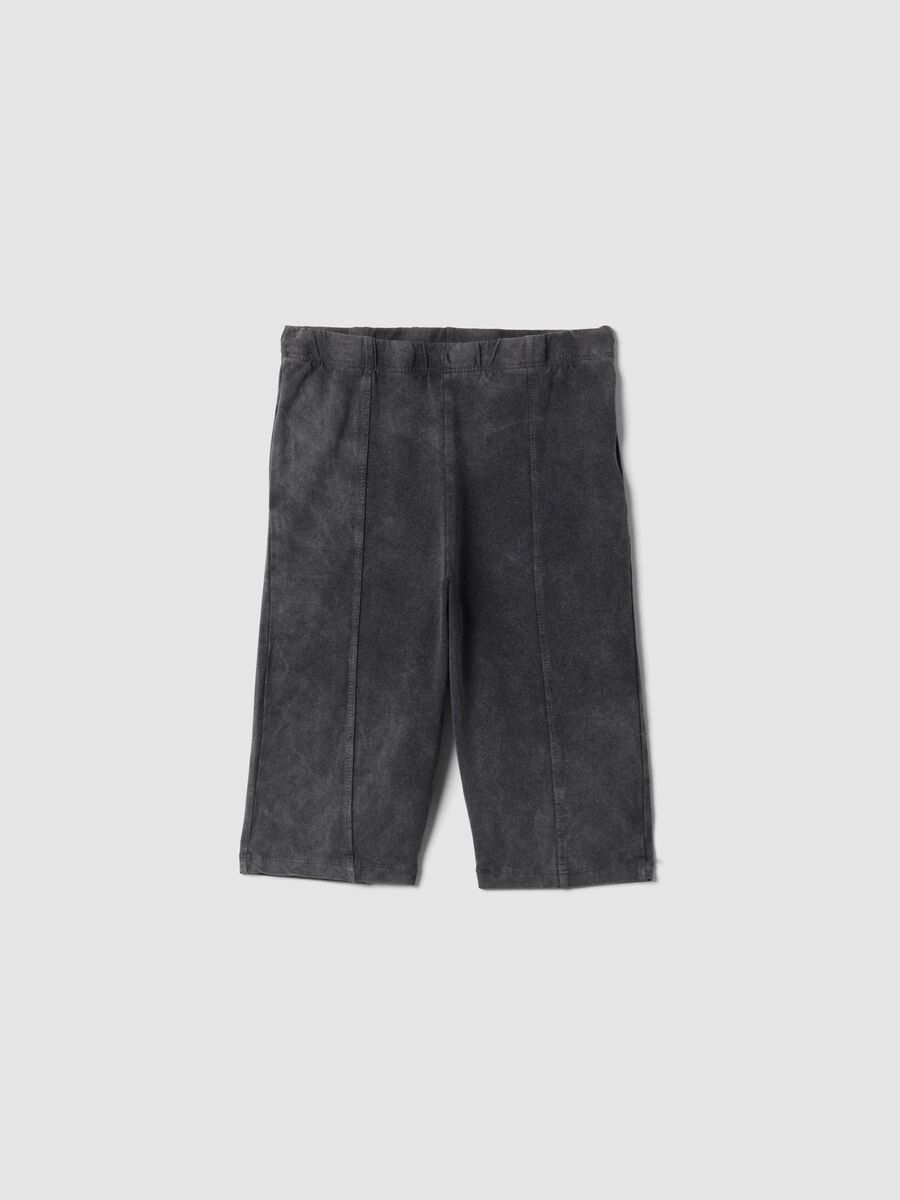 Grey stretch cotton cycling shorts_3