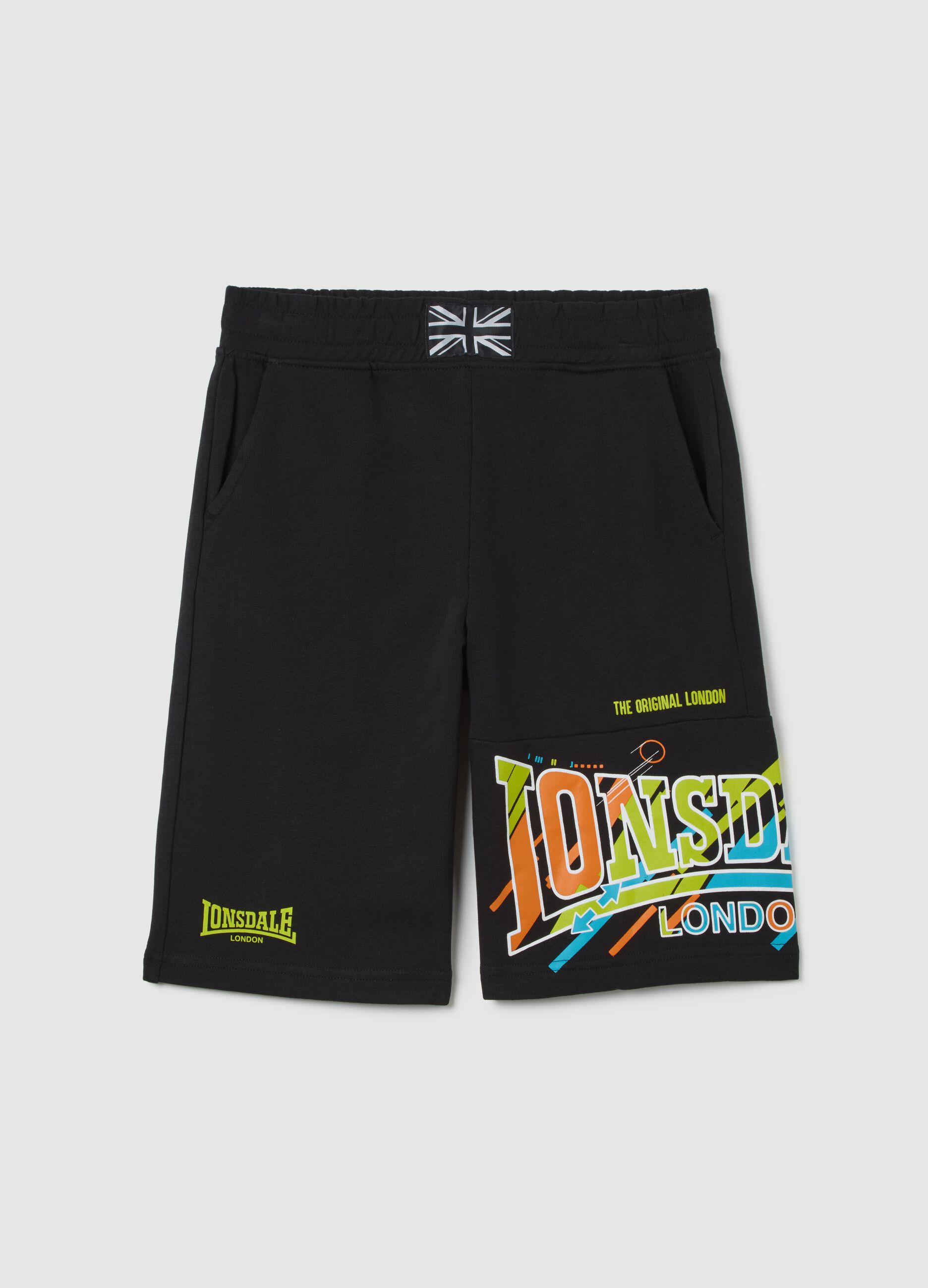 Black Lonsdale cotton shorts