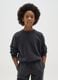 Girls' grey pure cotton sweatshirt regular fit_0