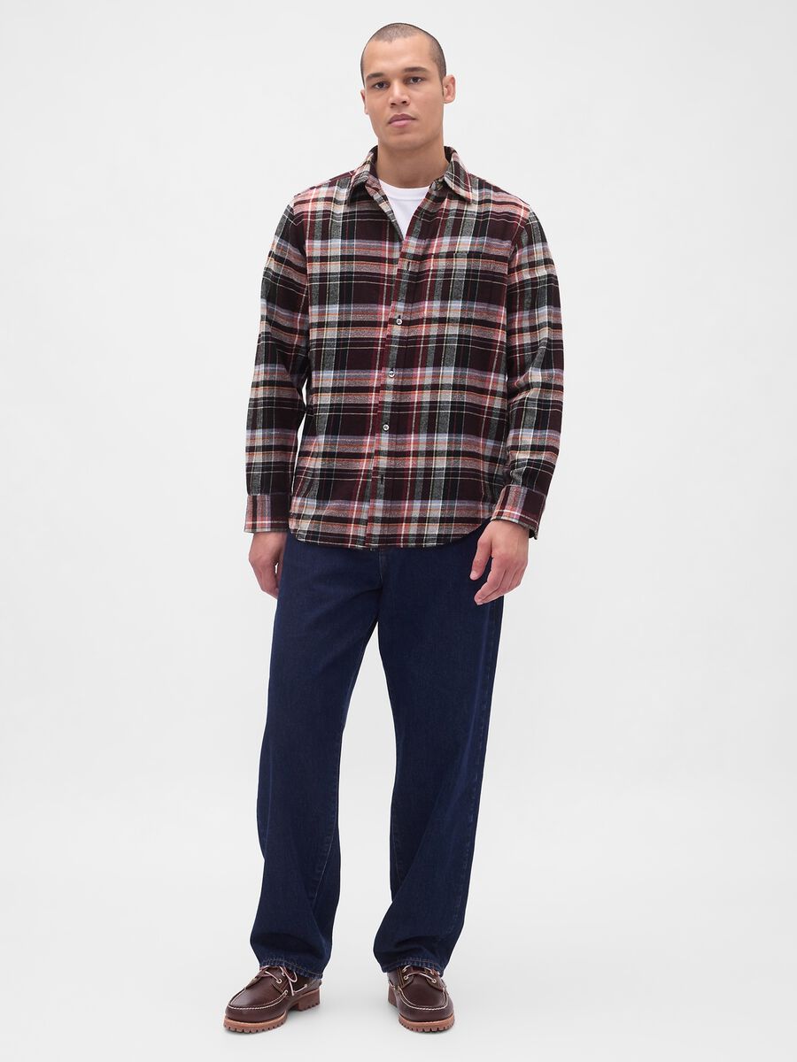 Multicolour Long Sleeve Shirt in Pure Cotton_2