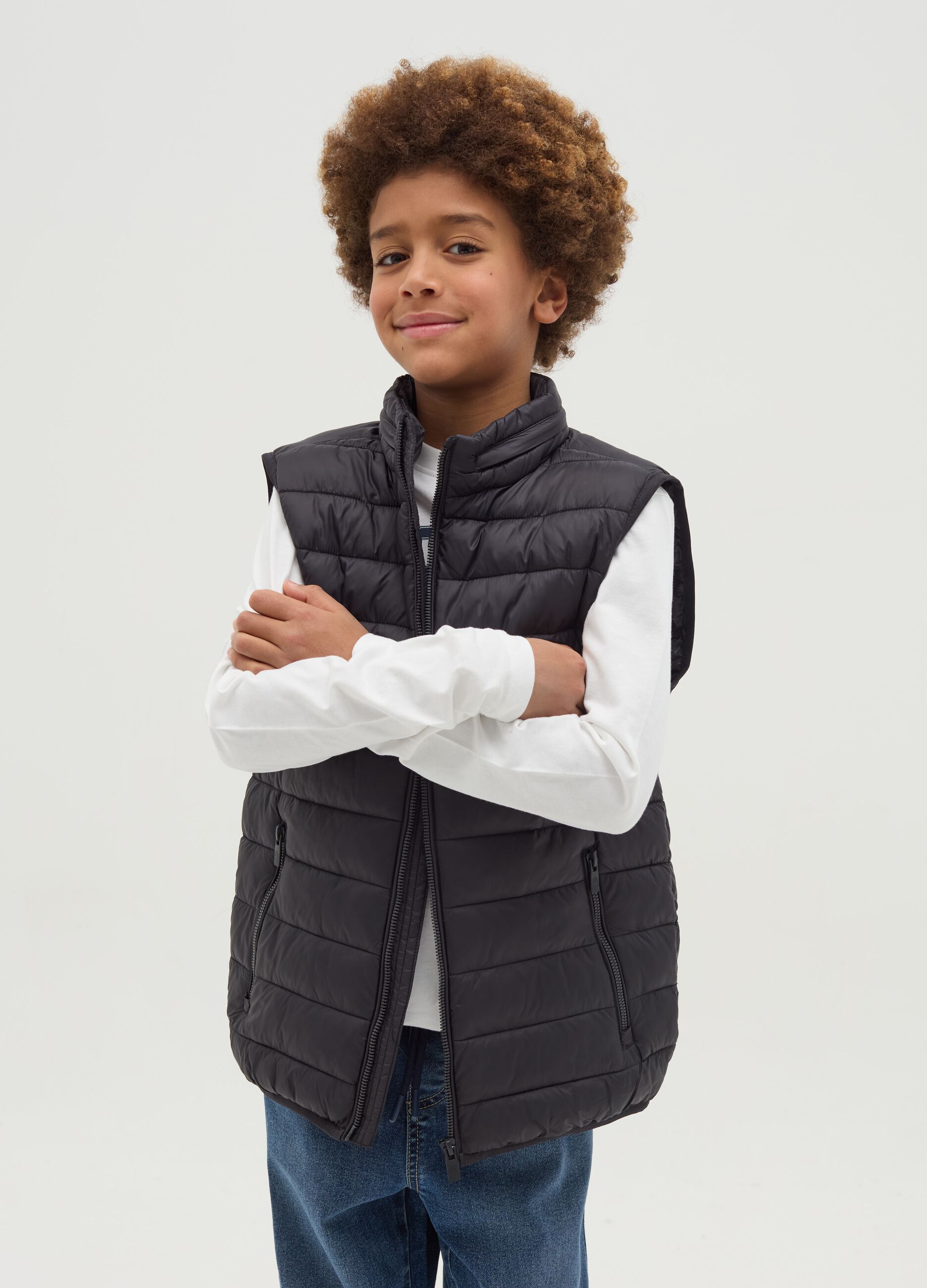 Water-repellent ultralight gilet