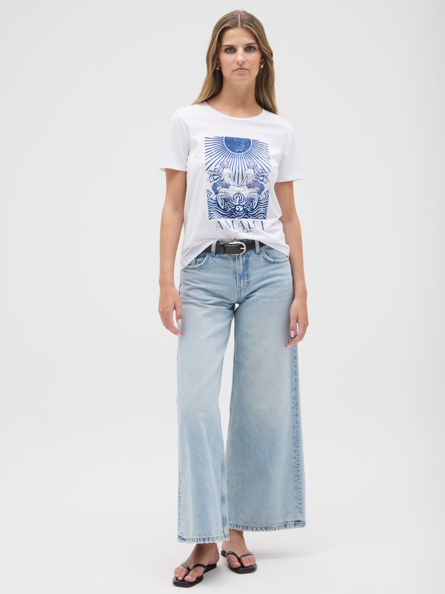 Regular fit multicolour pure cotton women's T-shirt_1