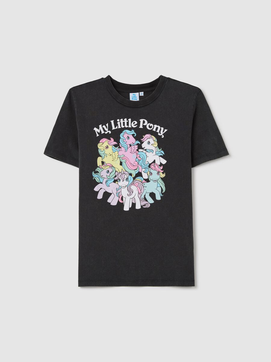 Black T-shirt with My Little Pony print_4