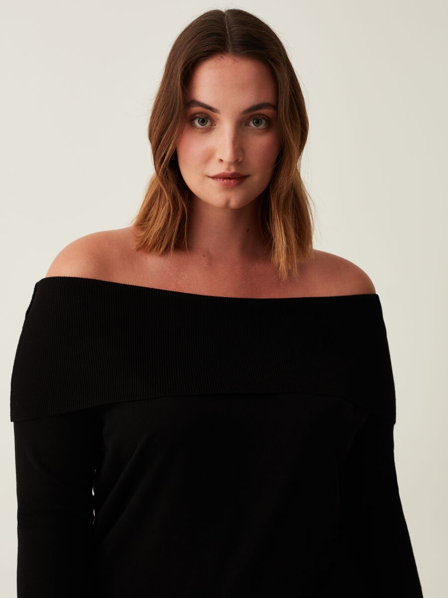 Maglia con spalle scoperte Curvy_1