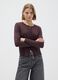 Brown viscose blend cardigan regular fit_1