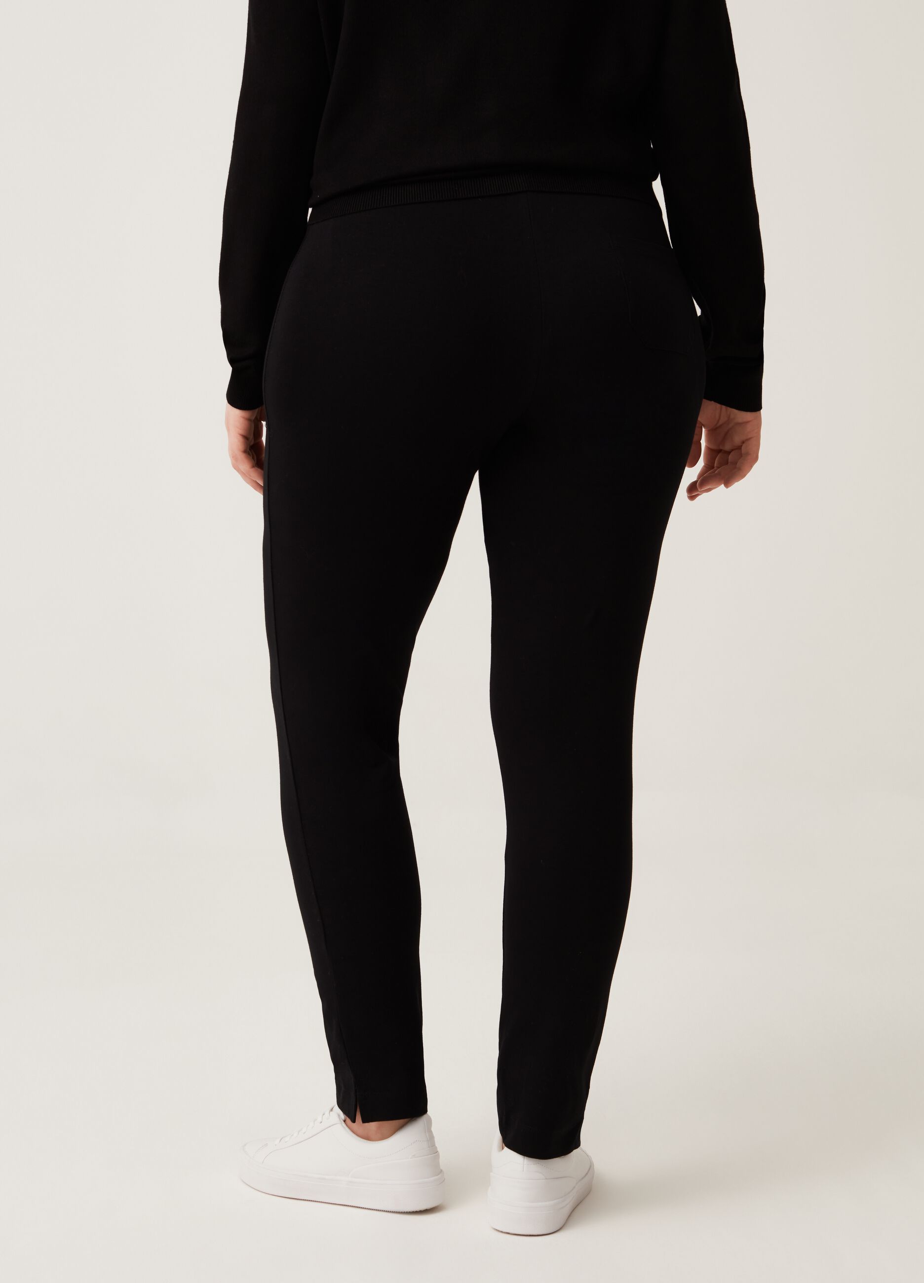 Leggings stretch con spacchetti Curvy MYA_2