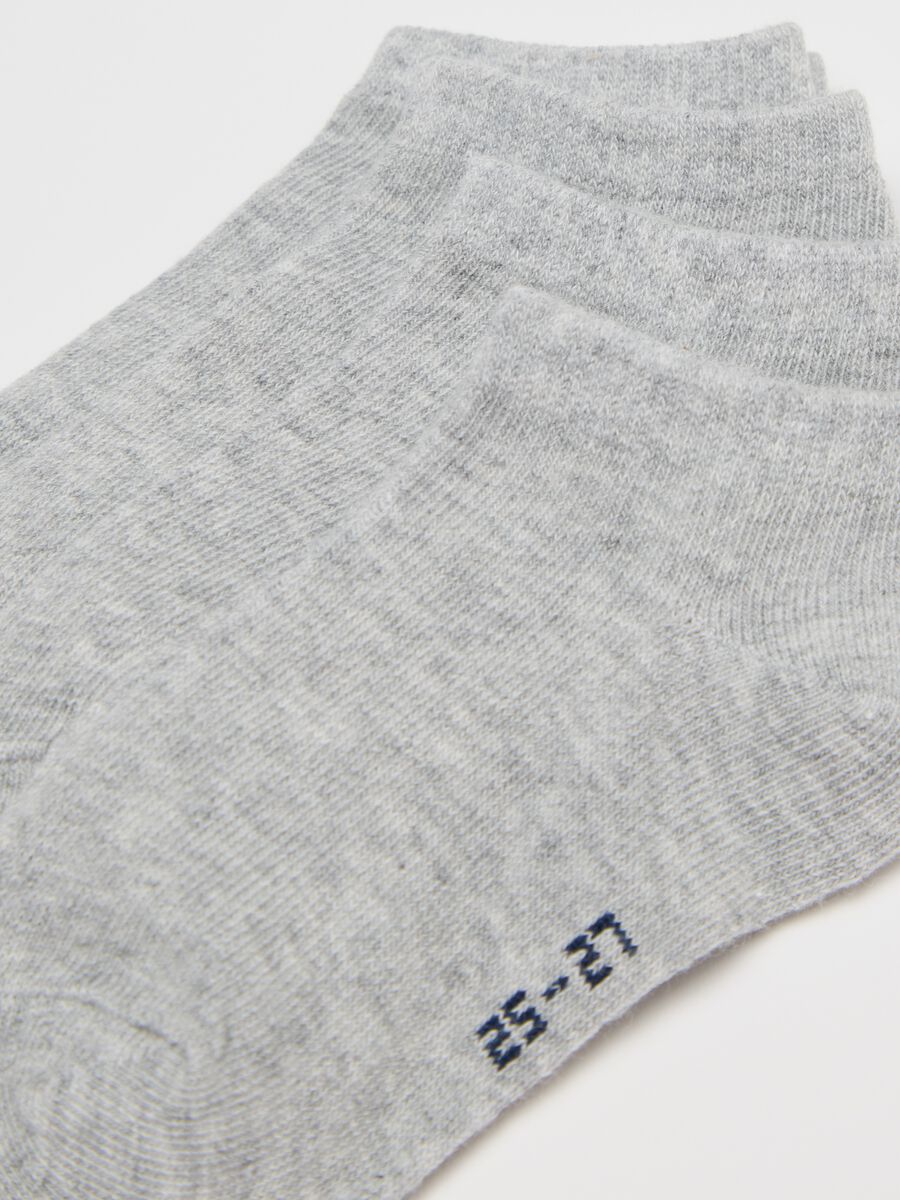 Five-pair pack shoe liners in stretch cotton_2
