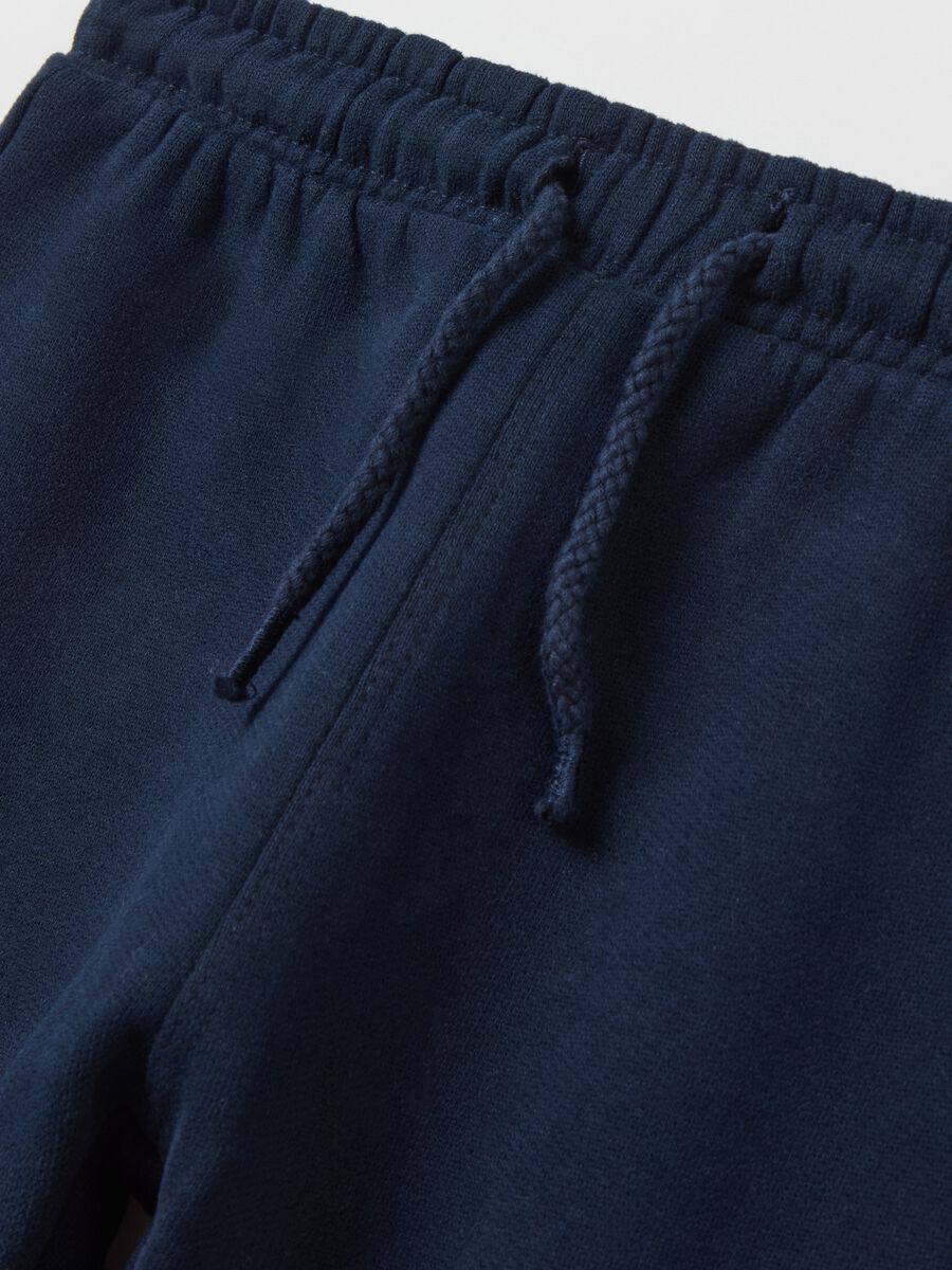 Joggers with drawstring and penguin patch_3