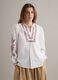 White pure cotton shirt with colourful embroidery_2