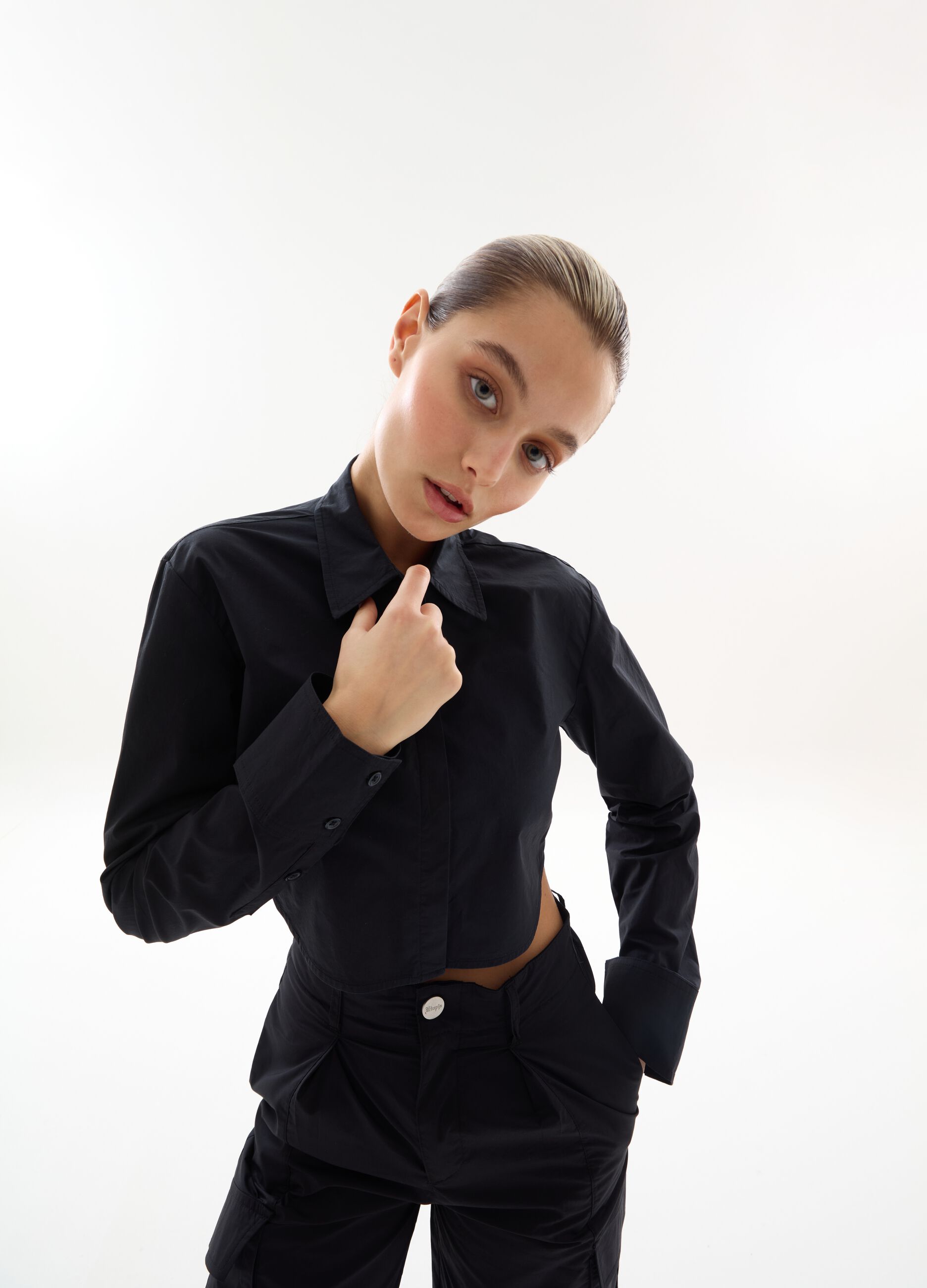Crop Shirt Black