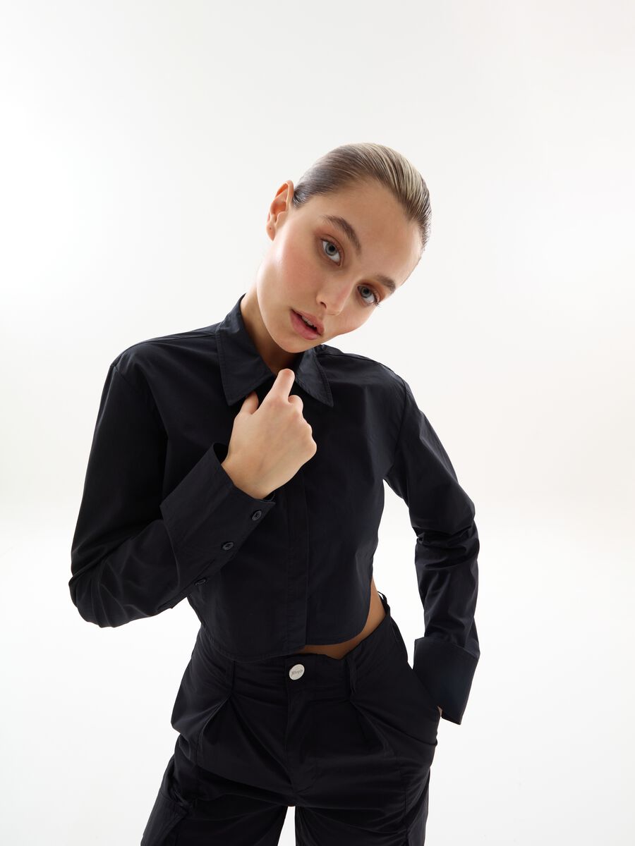 Crop Shirt Black_1