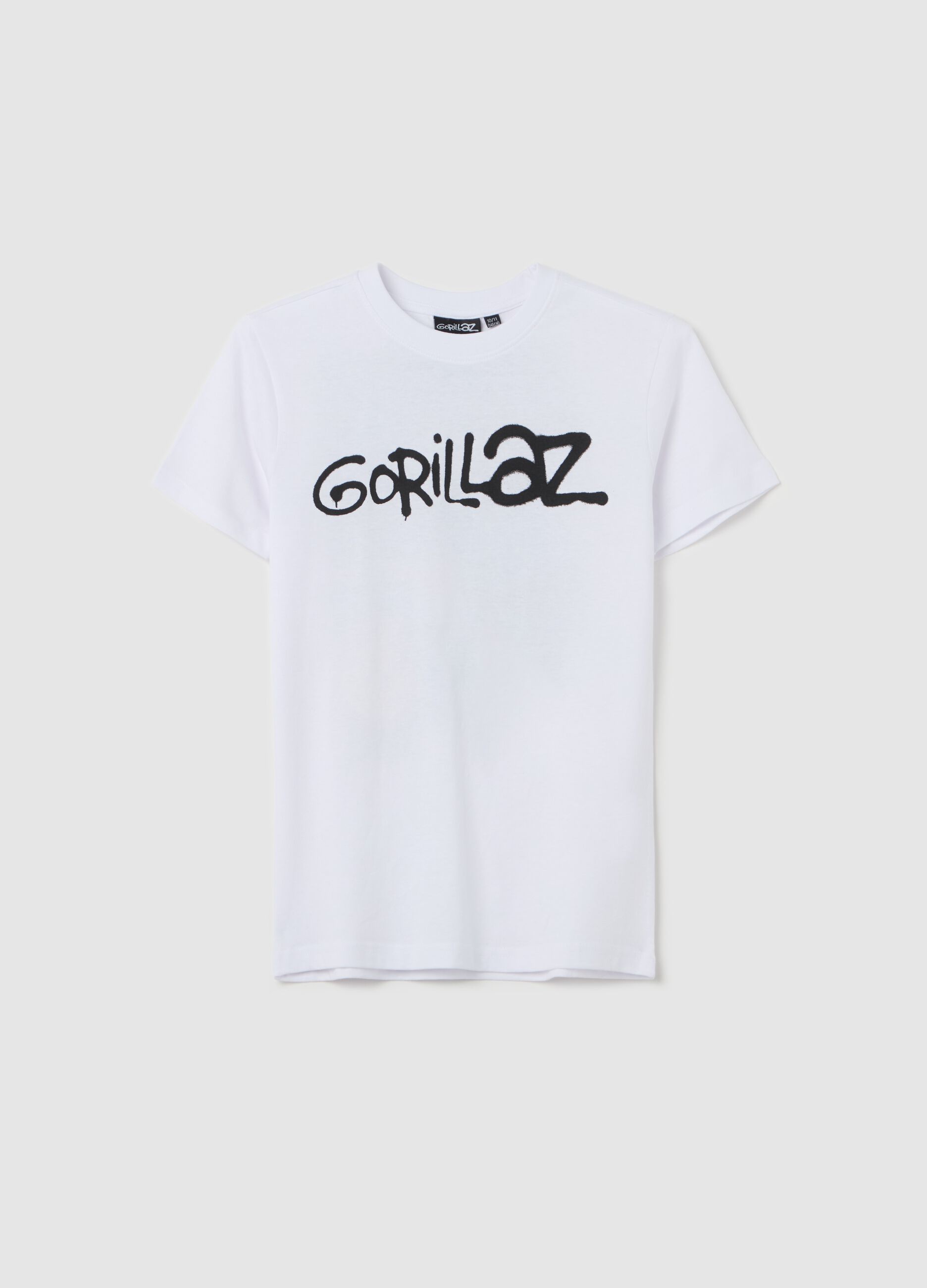 T-shirt in cotone con stampa Gorillaz