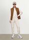Yellow ultralight quilted gilet with zip and high neck_0