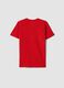 T-shirt in puro cotone rossa da ragazzo regular fit_4