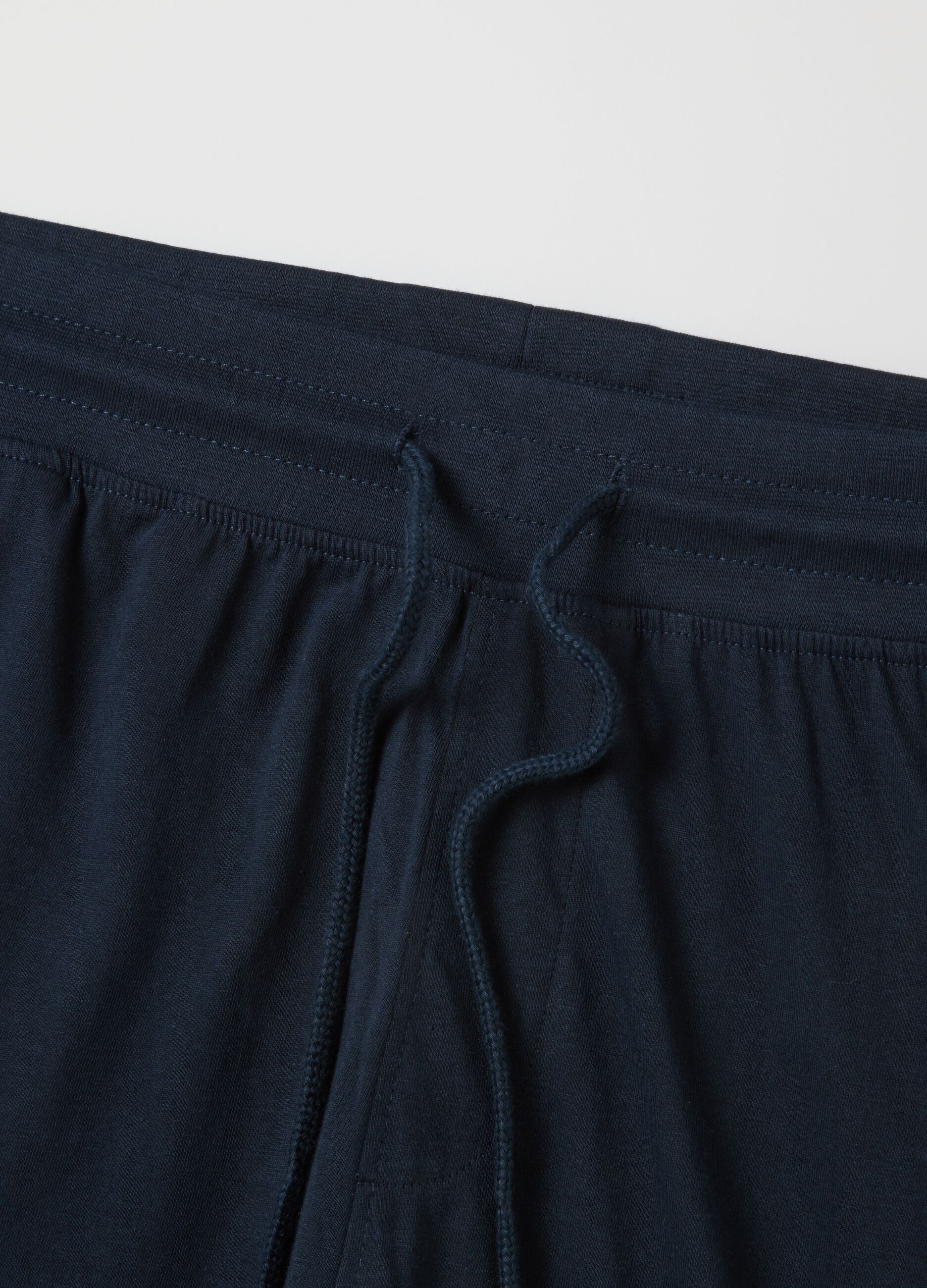 Blue pure cotton pyjama regular fit