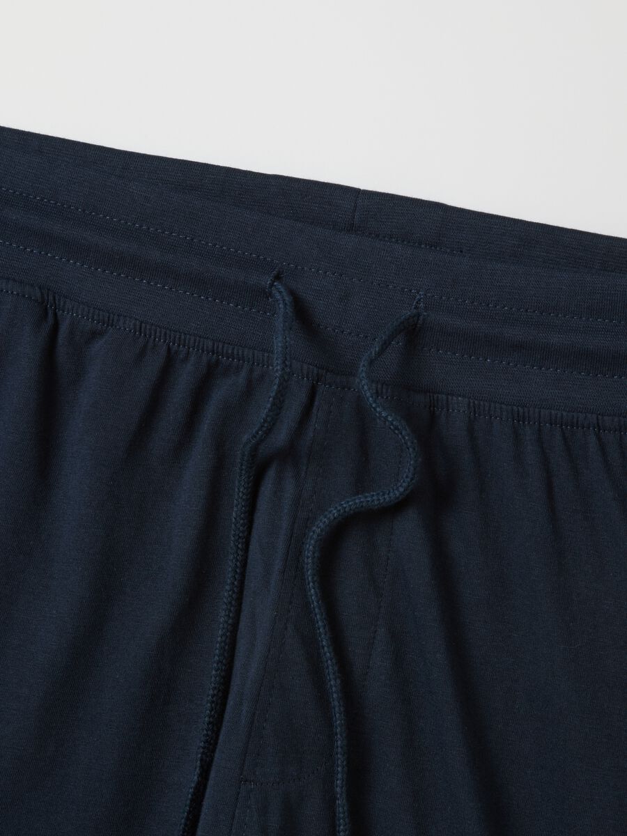 Blue pure cotton pyjama regular fit_5