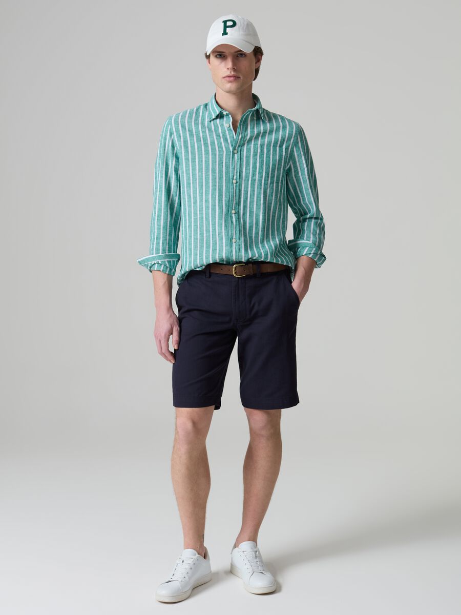 Chino Bermuda shorts in cotton_0