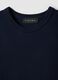 Regular Fit Blue Crewneck Pure Cotton T-Shirt_5