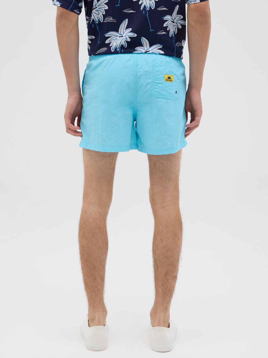 Boxer mare da uomo in misto celeste regular fit_2