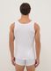 Twin pack of white crew neck vests in pure cotton regular fit_2