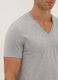 Grey Supima cotton regular-fit V-neck T-shirt_2
